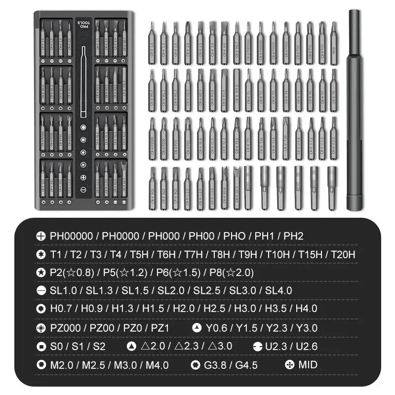 63 in 1 Precision Screwdriver Set